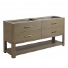 Lucian 72" Double (Vanity Only Pricing) in Pebble Oak